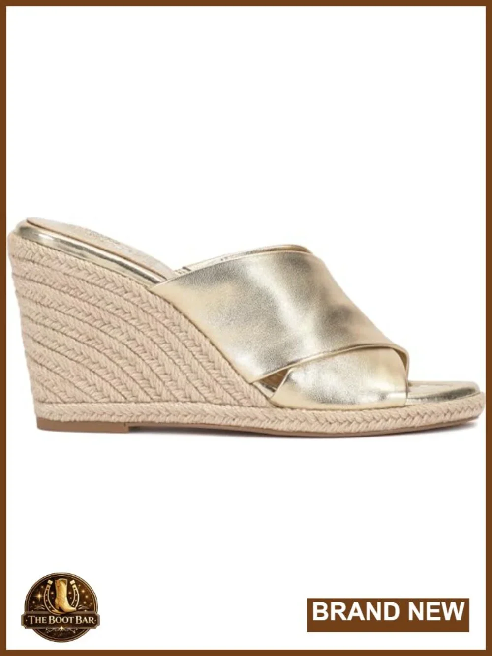 Cross Band Espadrille Wedge Sandals Slip-On Open Toe